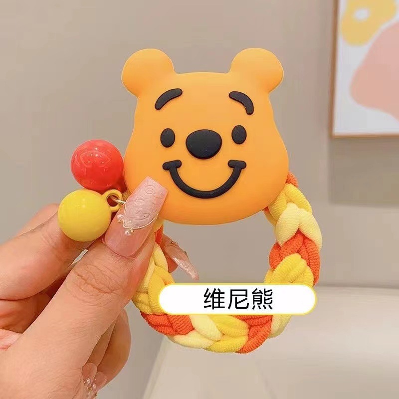 手工编织多巴胺发圈头绳发绳女扎头发橡皮筋可爱情侣手链发饰批发详情图8