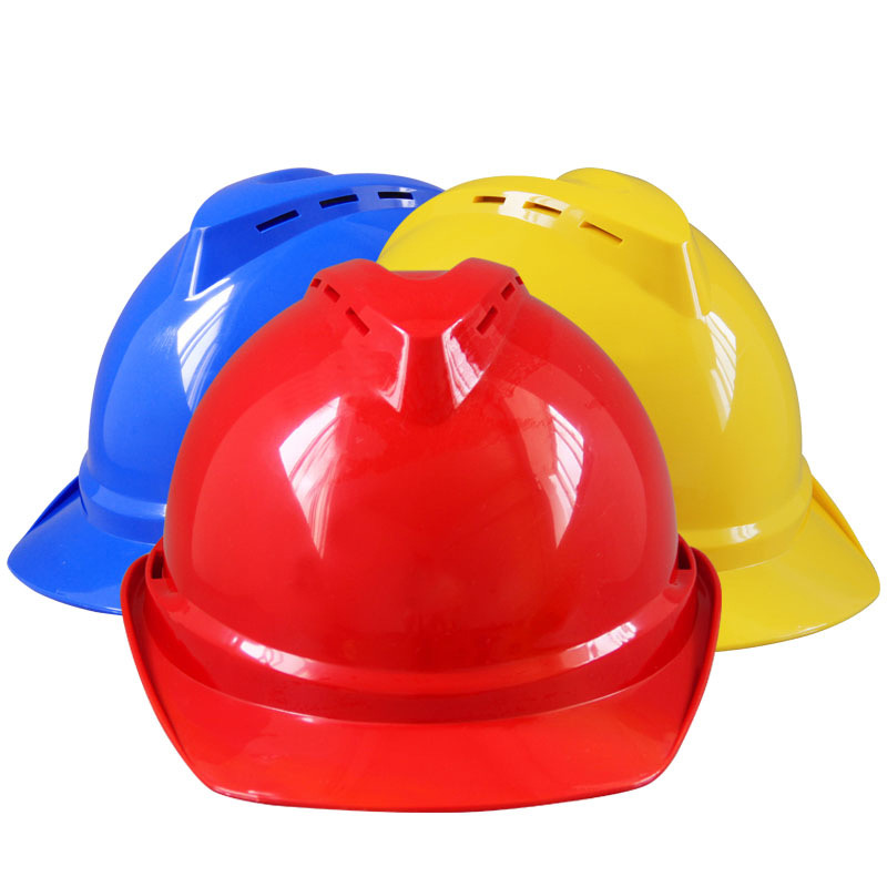 建筑施工头盔abs国标材质v型防砸安全帽工地劳保帽 防弹头盔