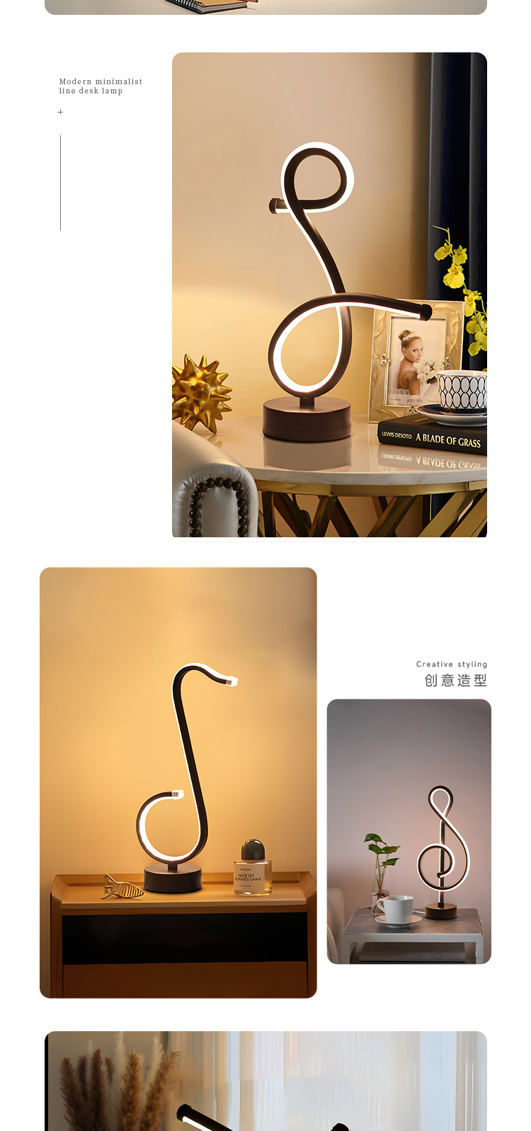 Creative Led Bar Lamp Usb Plug-In Ambience Light Decorative Ambience Light Nightlight Desktop Creative Light Clear Bar Table Light Line Light undefined