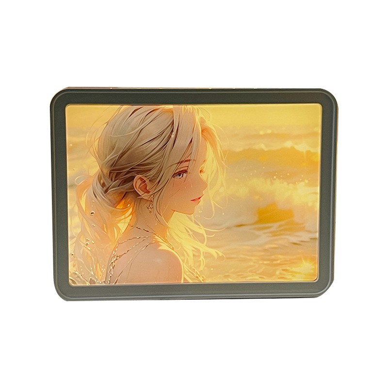 Creative Tiktok The Same Mirror Light Painting Home Bedroom Decorative Painting Nightlight Gift Business Map To Develop Nightlight Application Scenario
