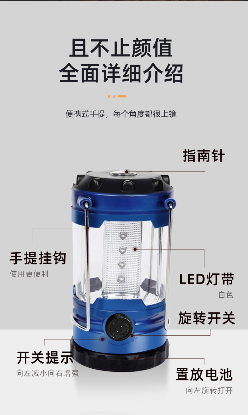 户外照明露营灯9789马灯干电池手提灯户外便携帐篷灯12LED露营灯户外装备应急灯超亮野营灯多功能户外露营灯详情1