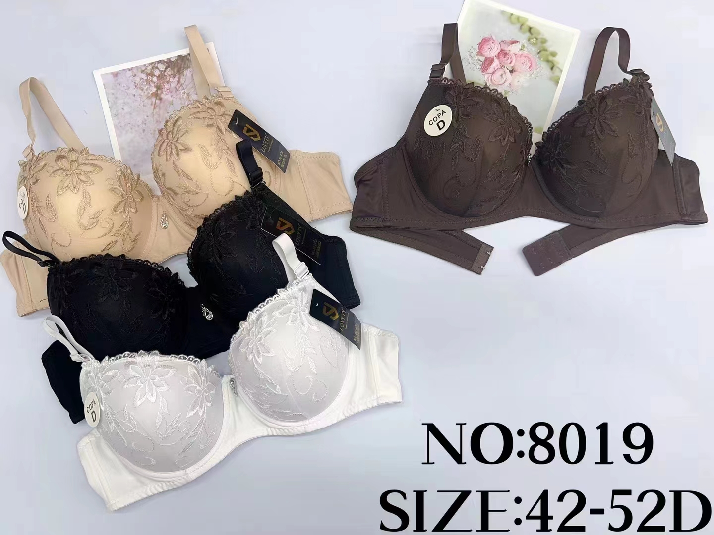 New Bra Sexy Bra Bra Set Women's Bra Foreign Trade Hot Bra Number 8019