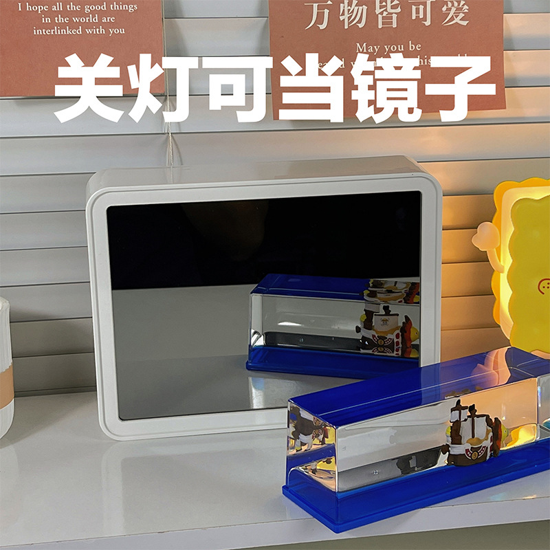 Creative Tiktok The Same Mirror Light Painting Home Bedroom Decorative Painting Nightlight Gift Business Map To Develop Nightlight Specification drawing