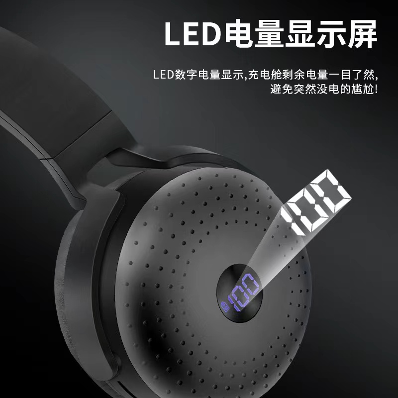 M10头戴式无线蓝牙耳机 Type-C接口便携充电宝LED显示插卡跨境爆详情3