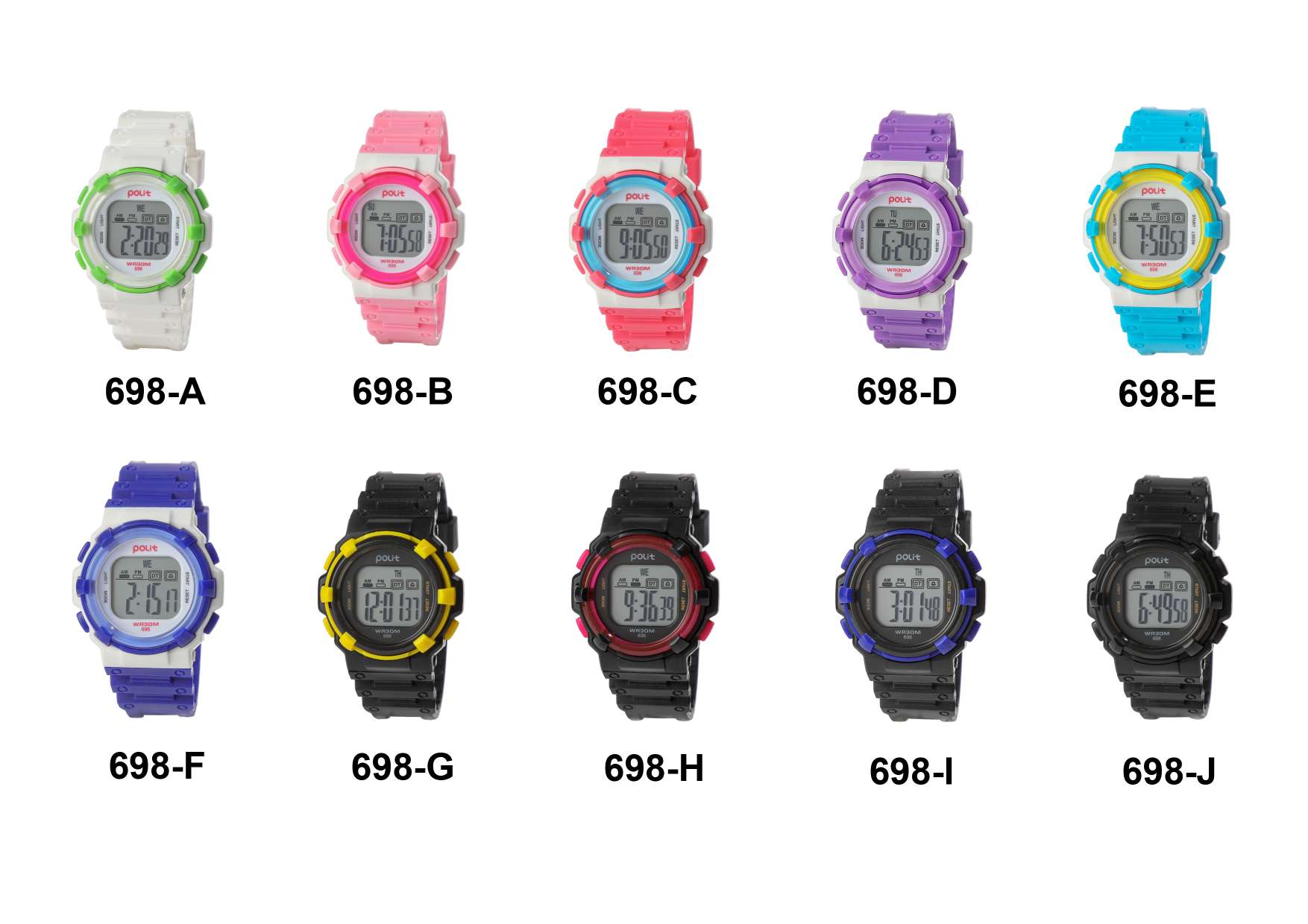 698 Jumping type student Waterproof Electronic Watch
