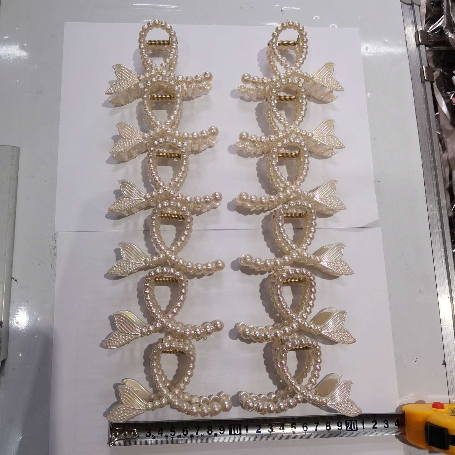 11 cm Mermaid princess pearl fish tail new Korean high-end style hair clip New super ethereal and beautiful back head elegant updo simple shark clip hair clip headwear Application Scenario