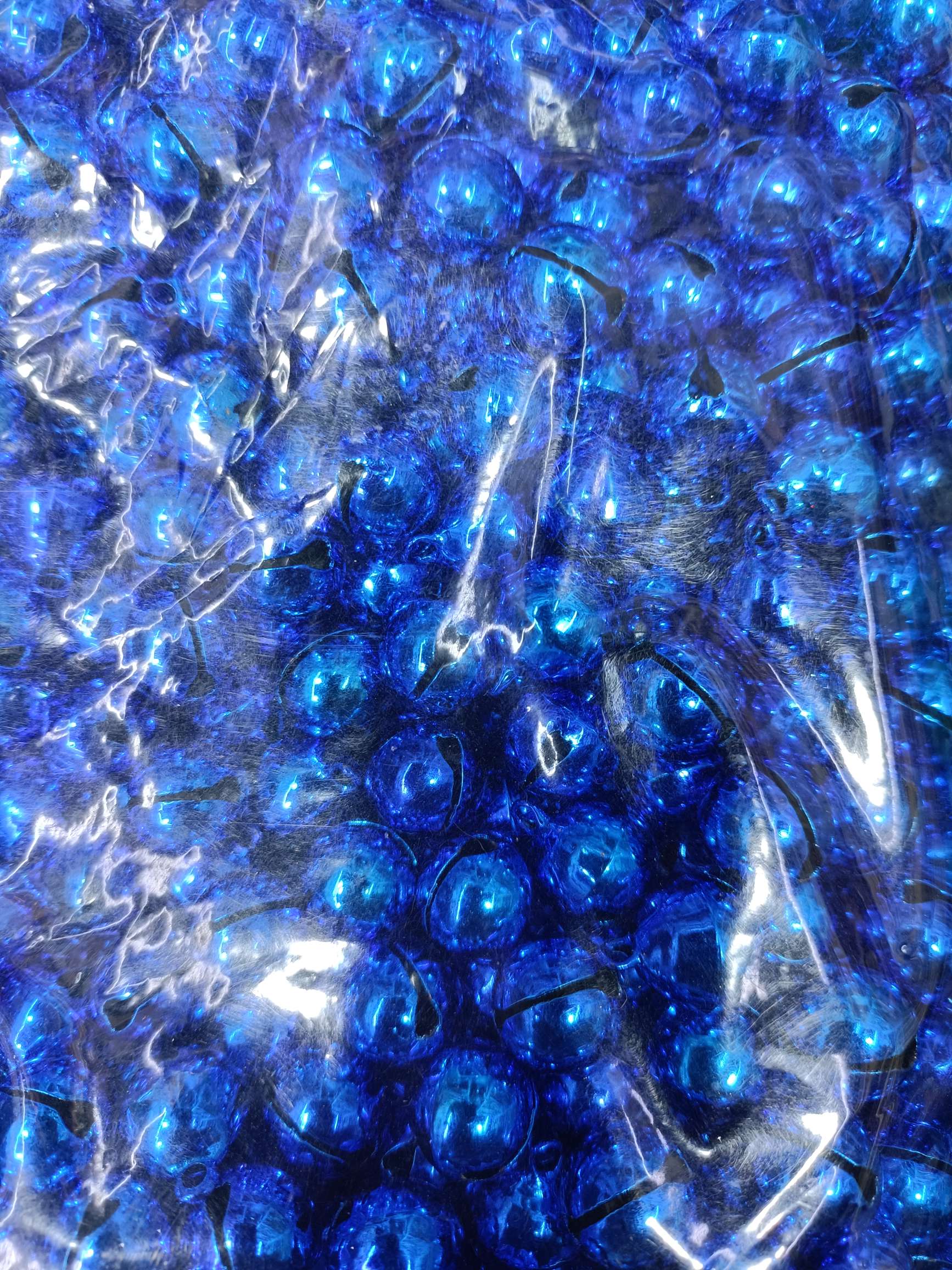 一字铜铃宝蓝色水滴铃铛14mm diy配件铃铛挂件