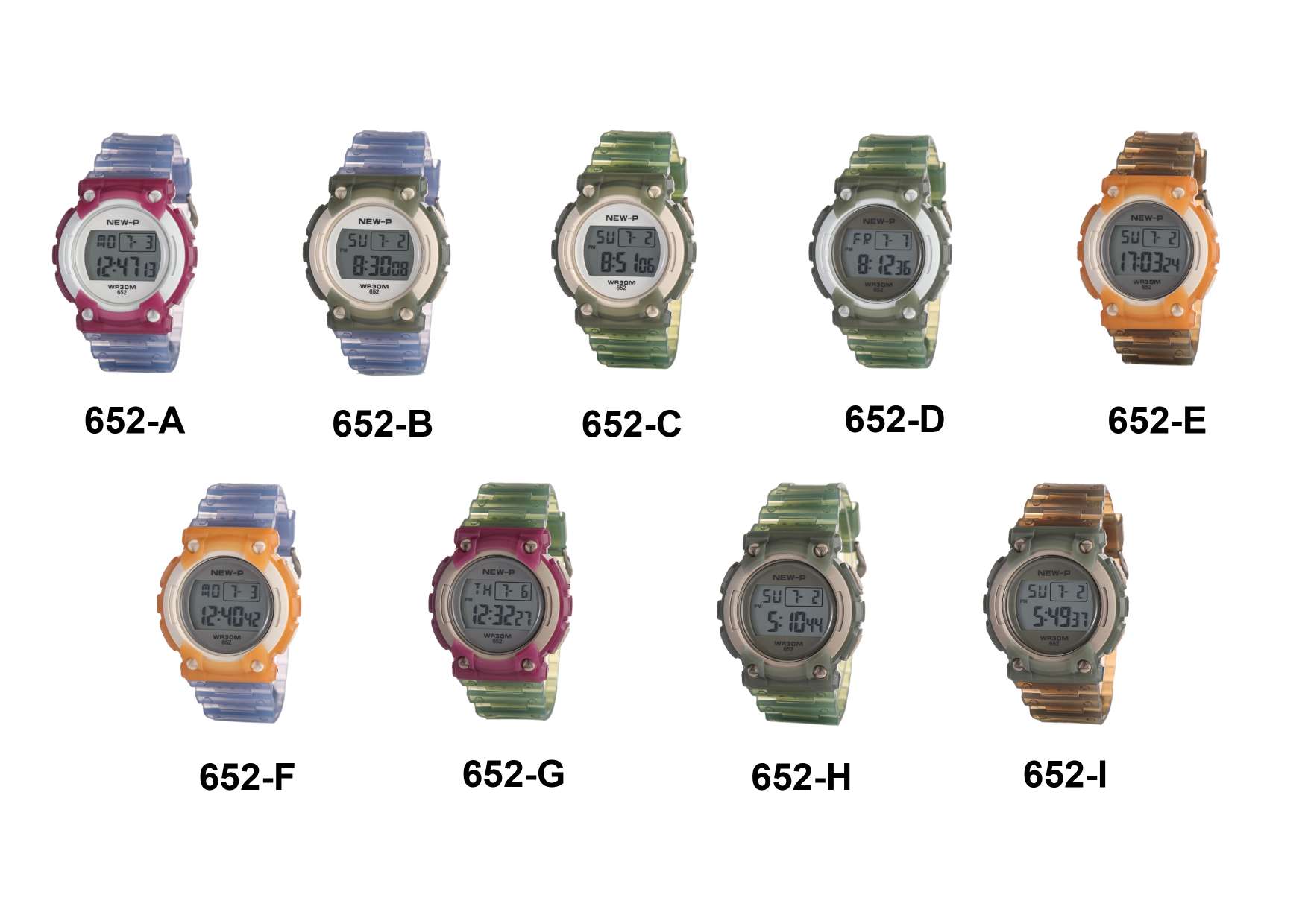 652 Jumping Type Student Waterproof Electronic Watch