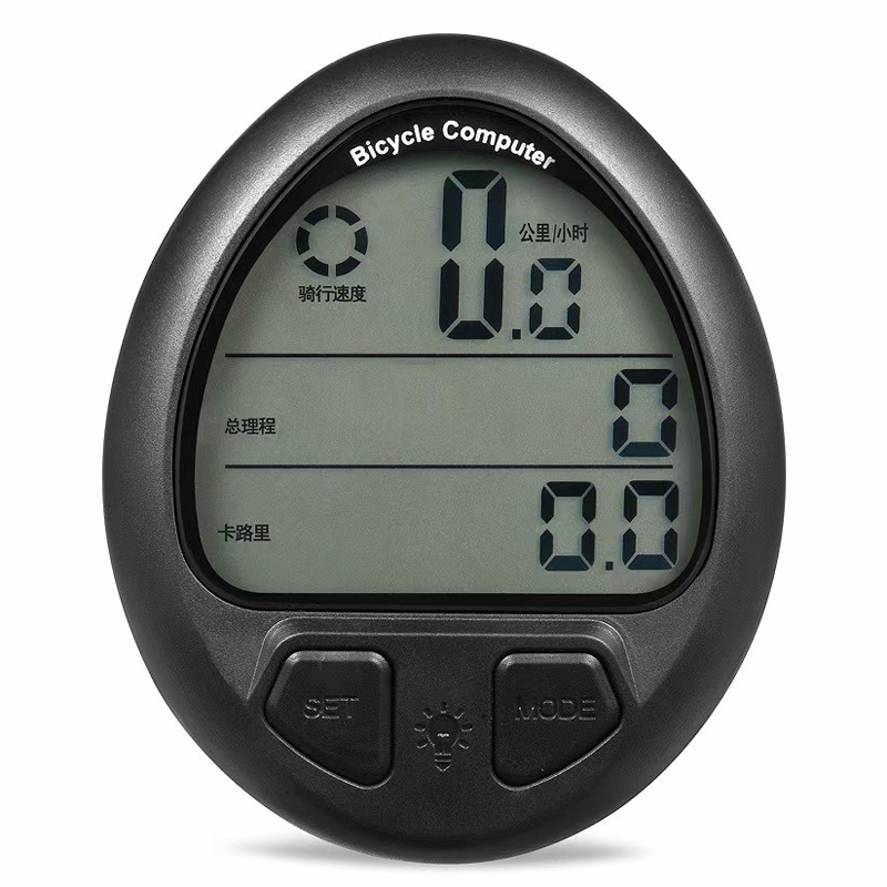 669 egg-shaped bicycle wired speedometer, waterproof backlit speedometer, mountain bike speedometer, large screen odometer, speedometer Specification image