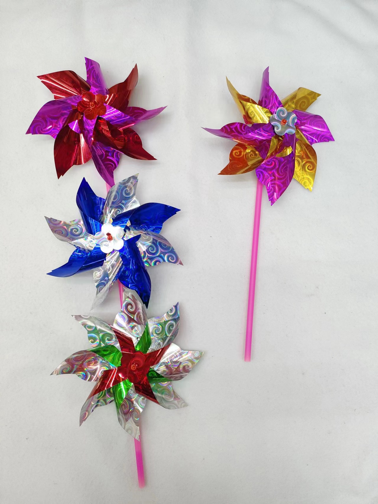 F14 laser street stall's best-selling windmill toys, small windmills, photo windmills, rotating, fun and colorful, children's favorite Specification image