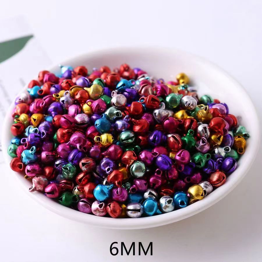 8mm colorful bell aluminum bell festival hanging accessory diy children's handmade seven-color small bell accessories