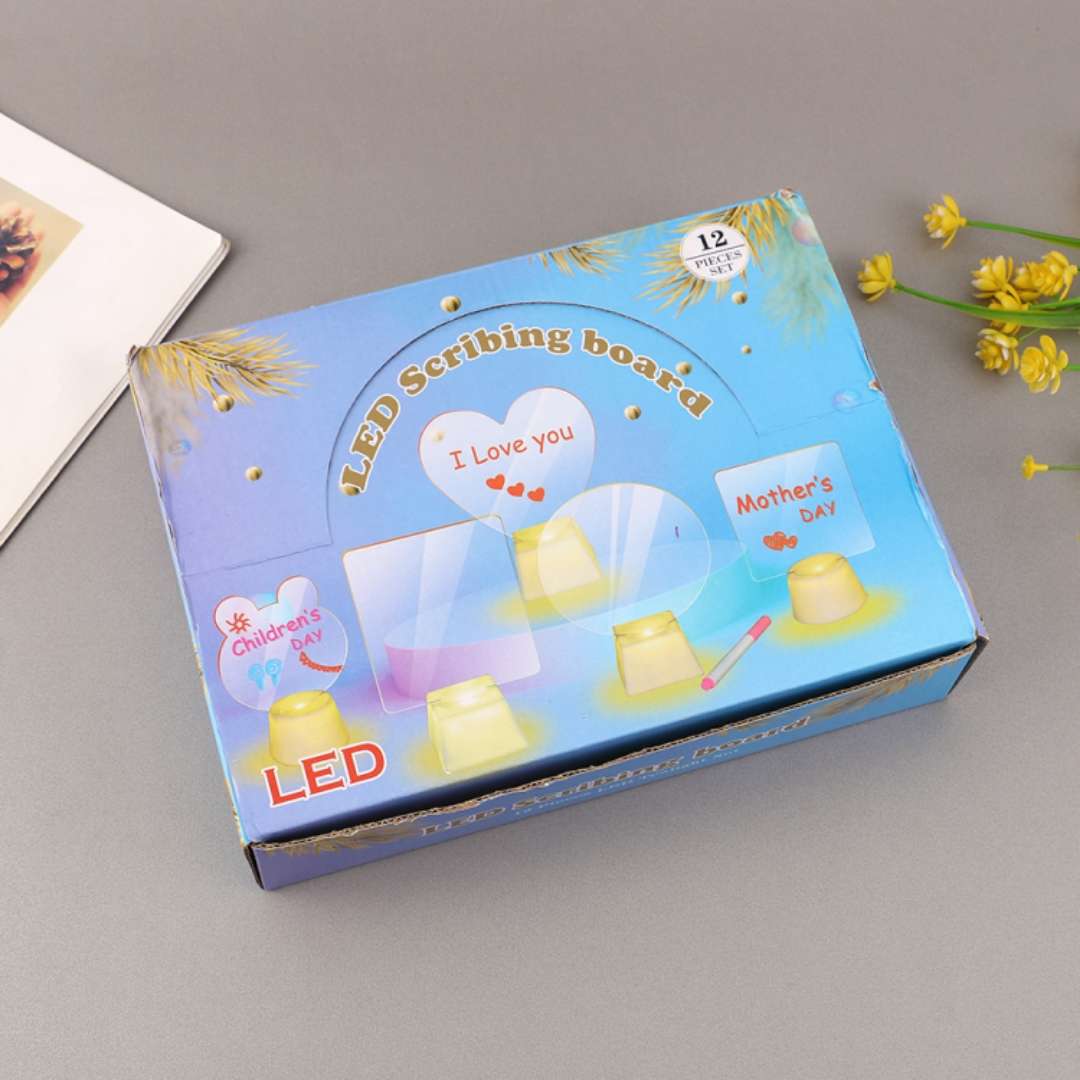 3D小夜灯创意摆件礼物礼品卡通DIY手写亚克力外贸品质款小夜灯