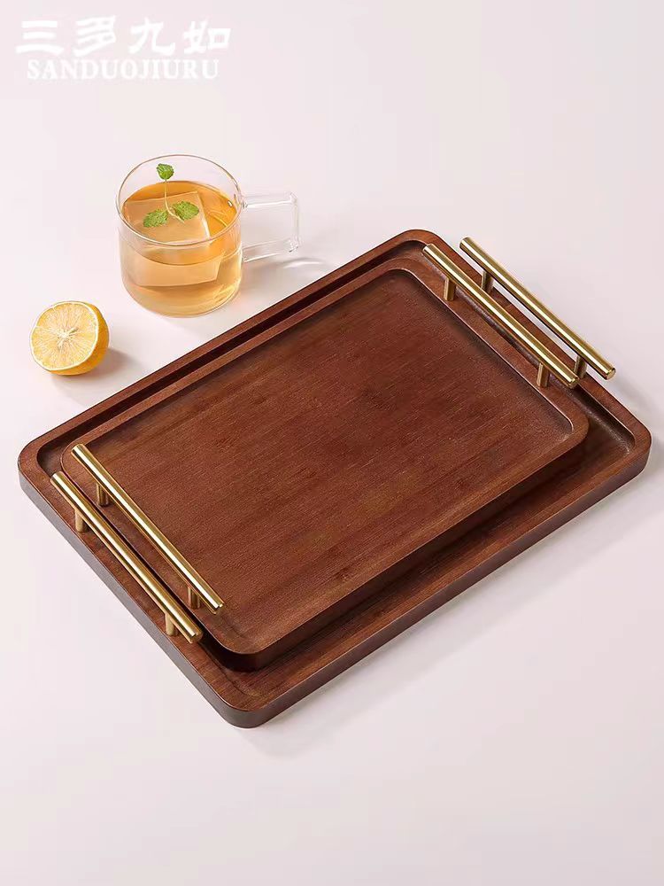 Bandejas de bambú y madera