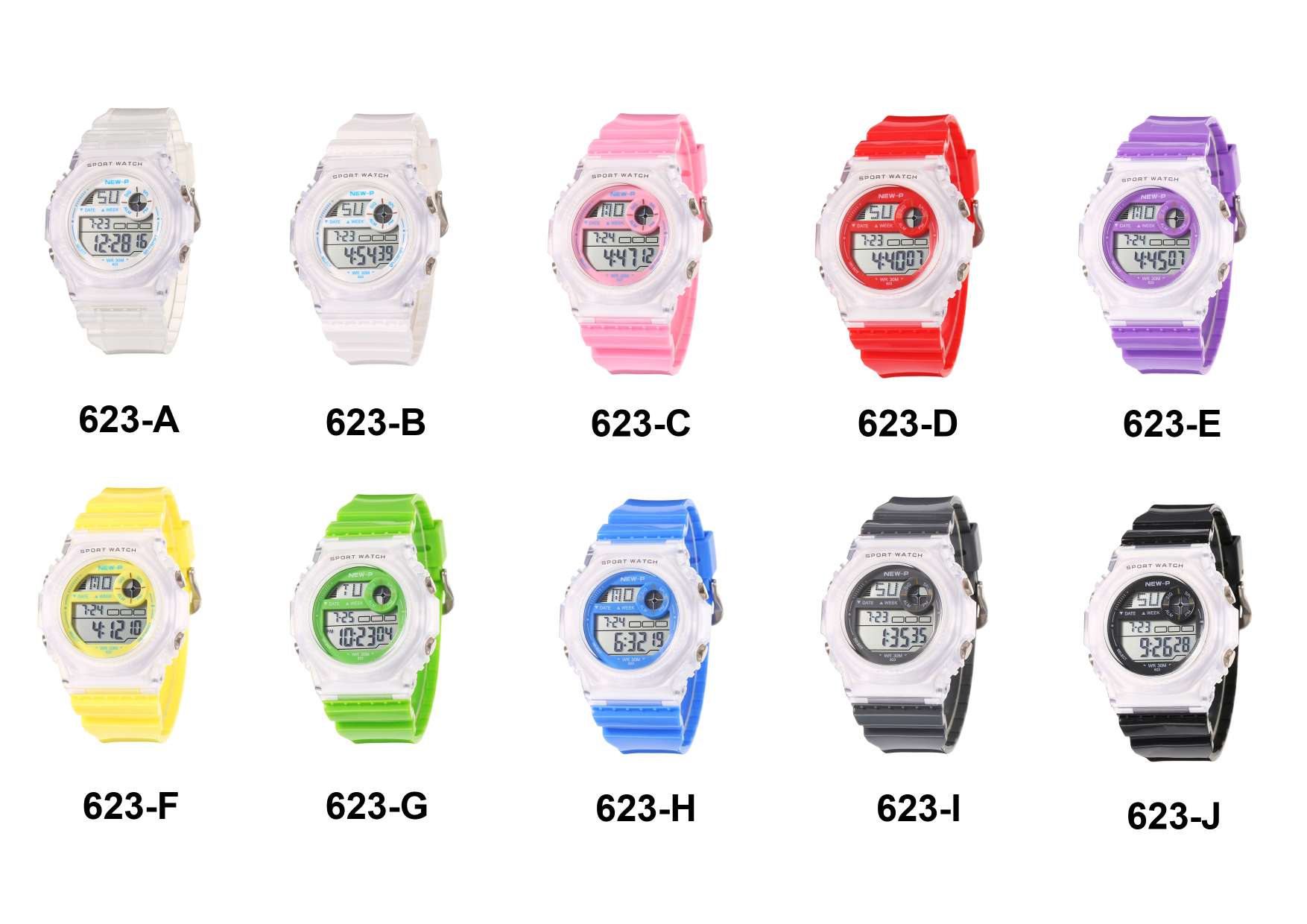 623 Jumping Type Student Waterproof Electronic Watch