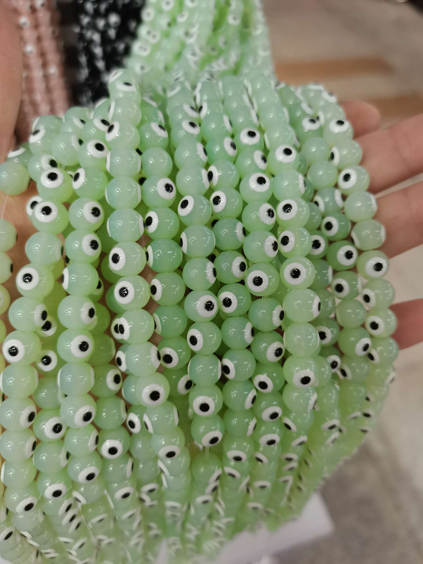 8mm天使之明散珠串珠diy饰品配件手链项链串珠