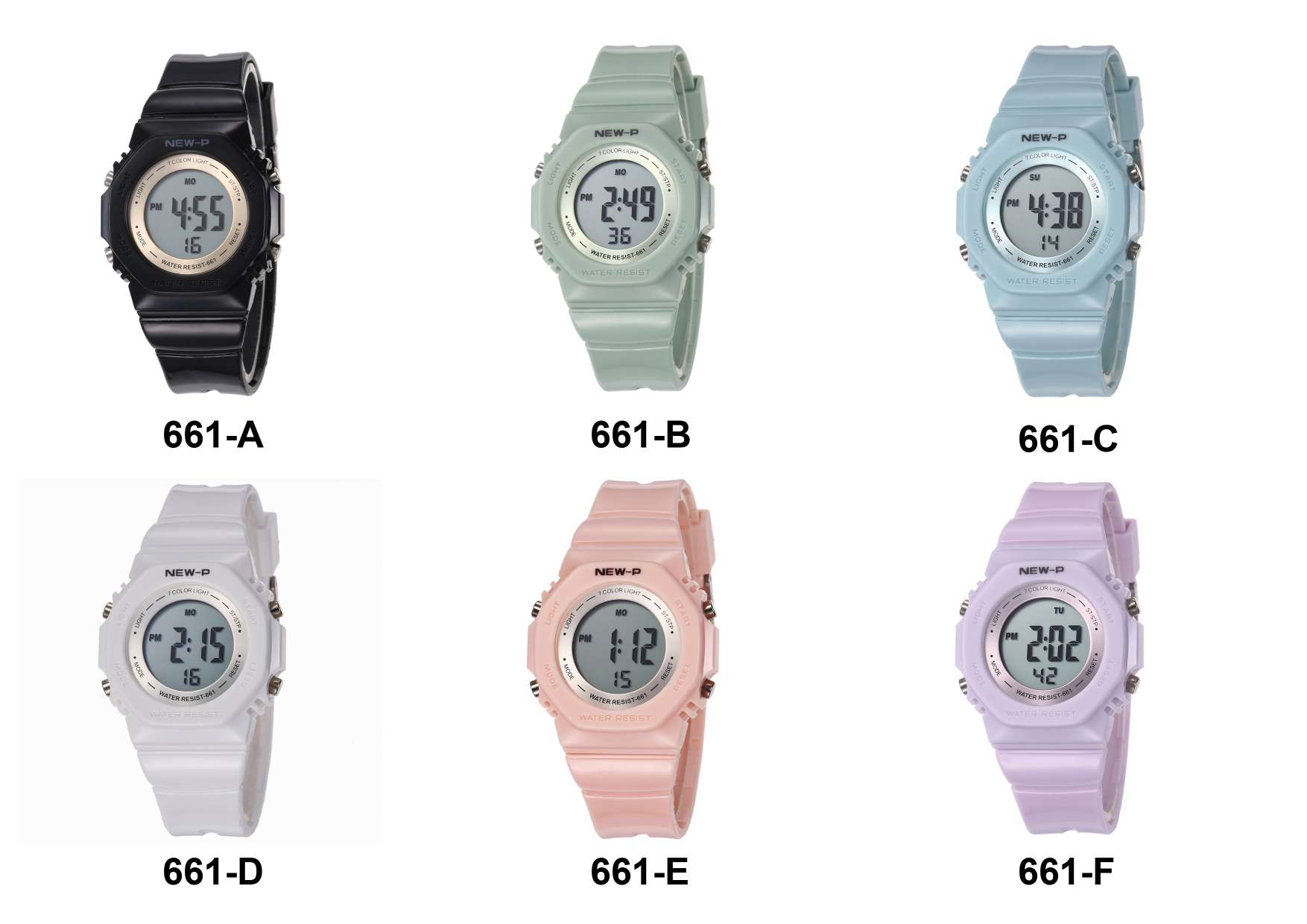661 Jumping type student waterproof Electronic watch