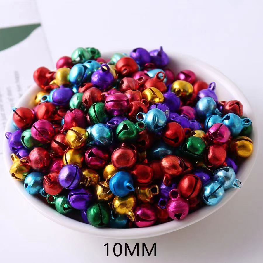 8mm colorful bell aluminum bell festival hanging accessory diy children's handmade seven-color small bell accessories Specification image