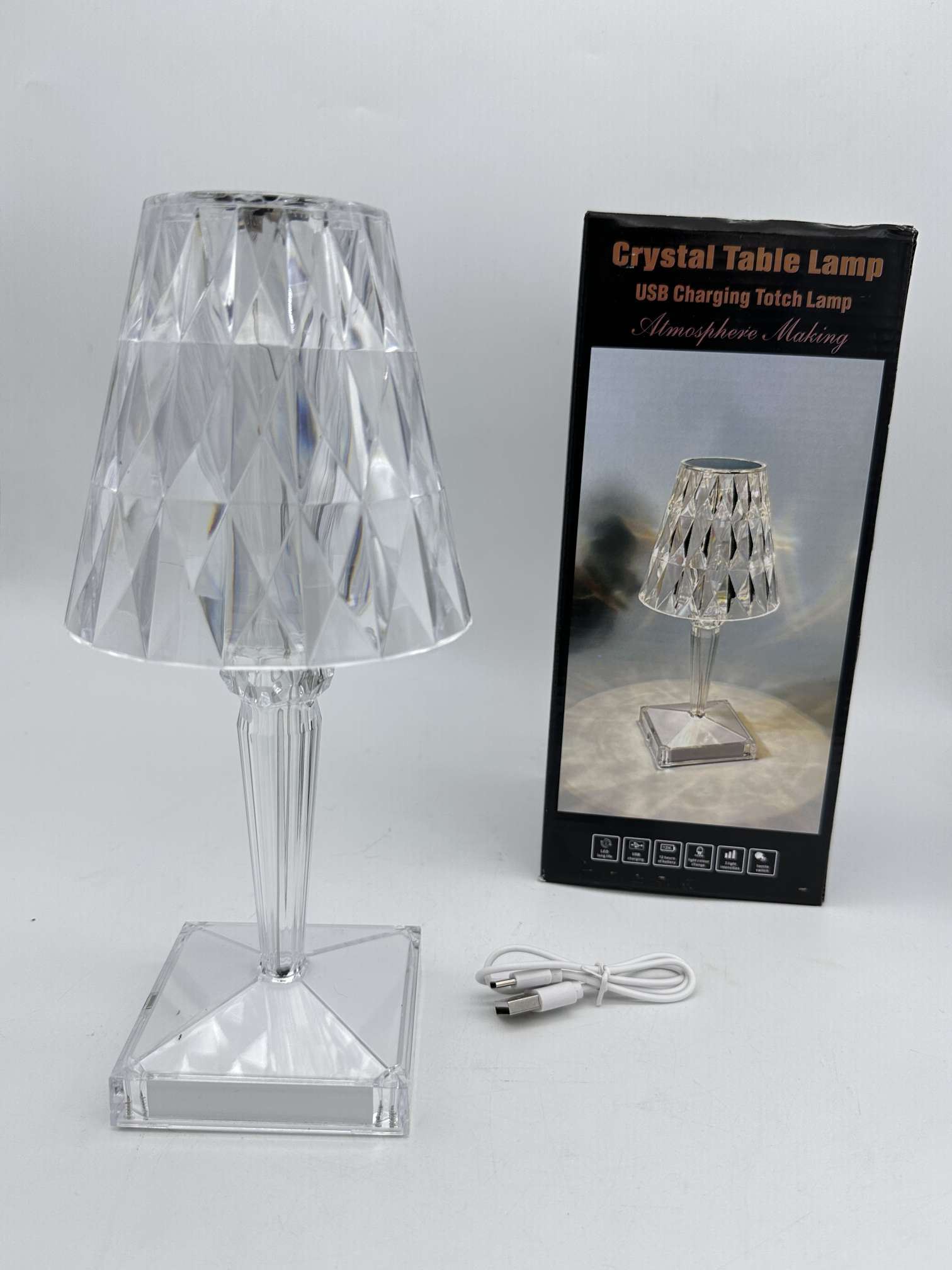 北欧风格星星水波纹小夜灯 少女百褶台灯夜灯 灯饰照明充电夜灯 设备夜灯