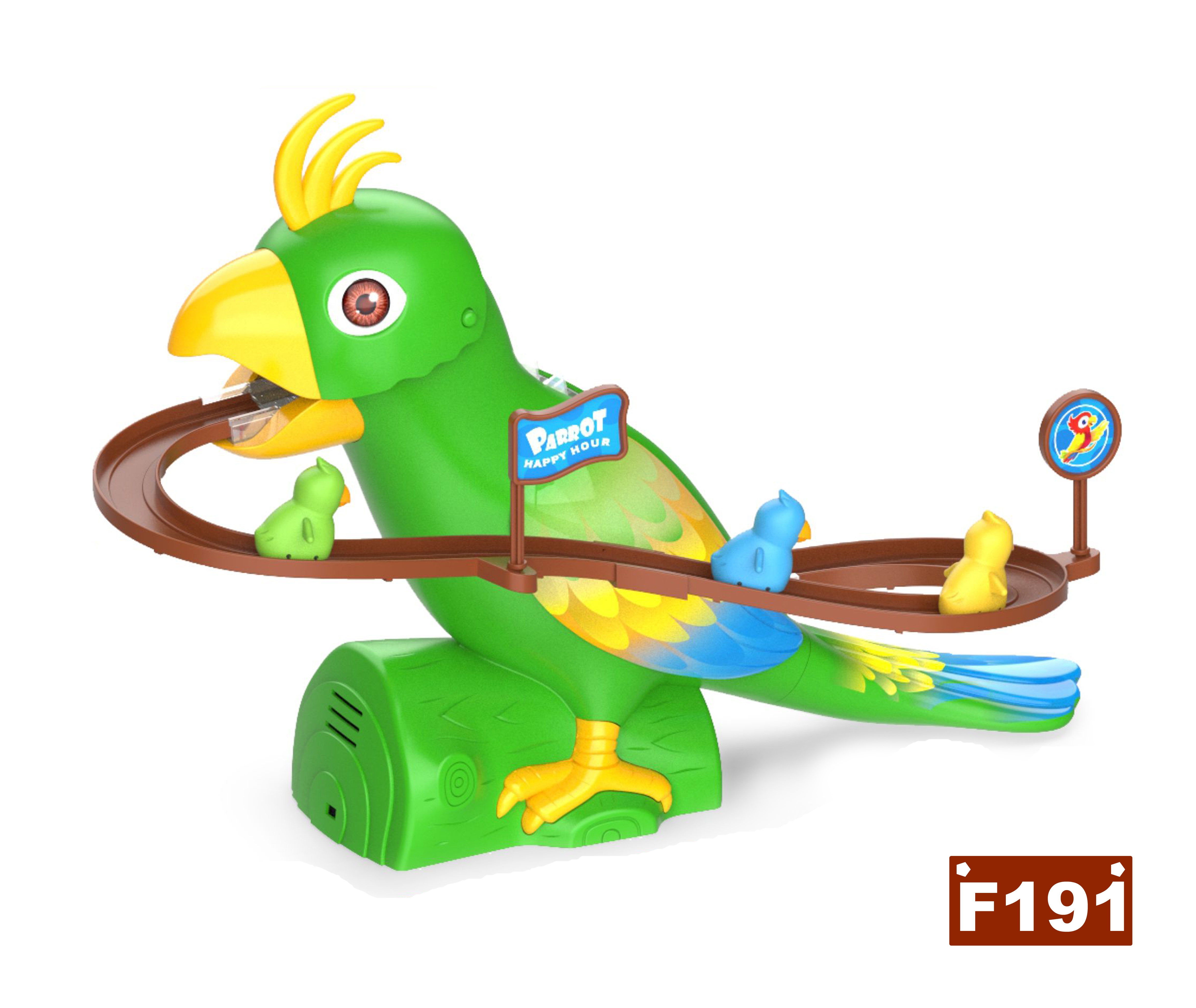 鹦鹉爬楼梯玩具电动鹦鹉滑梯轨道 玩具鹦鹉 电动玩具 智能玩具 新款外贸玩具 JUGUETE产品图