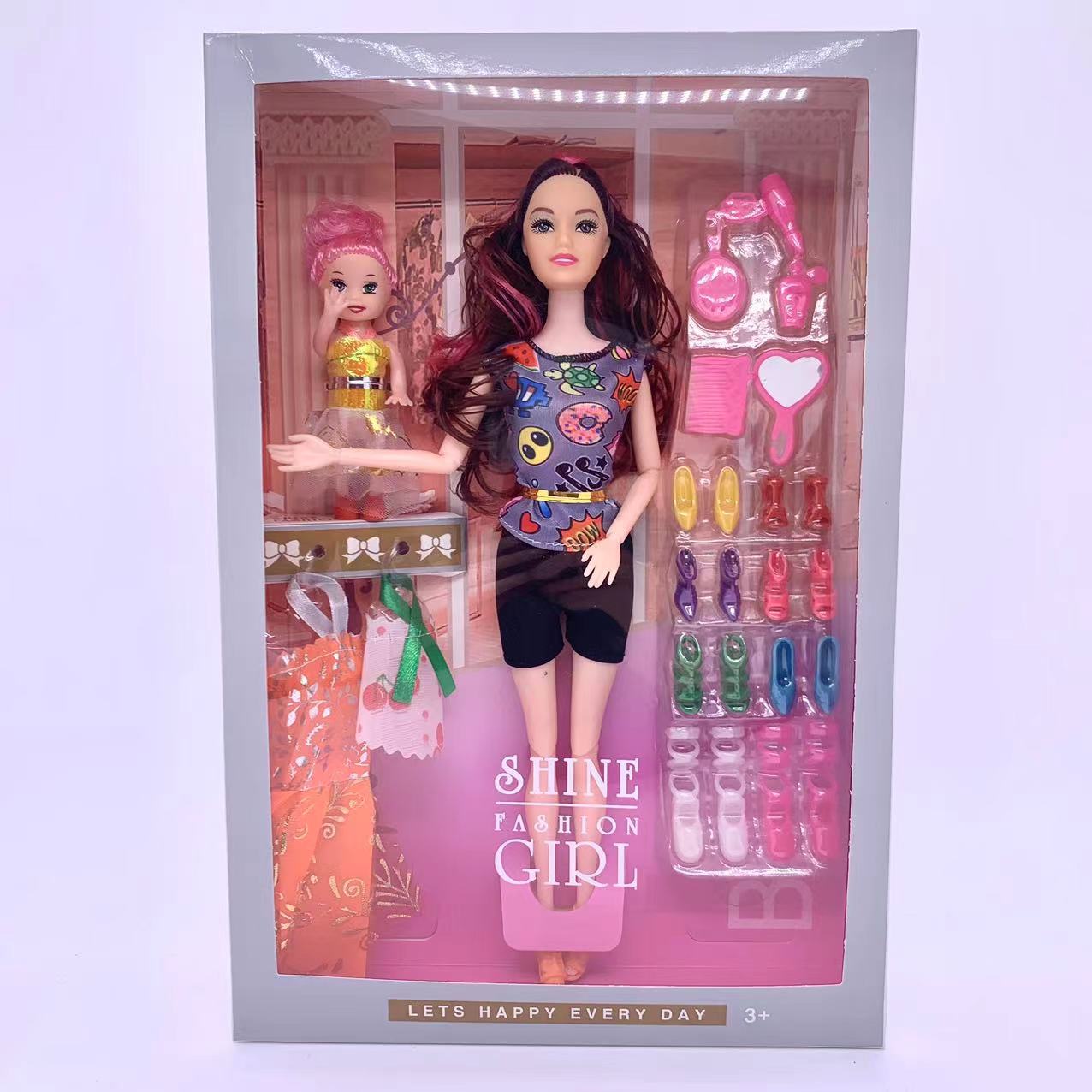 New foreign trade wholesale doll high-end princess toys girls love limbs wrist can move fashion toys classic birthday gift set dress up home wine set toy gift box set thumbnail