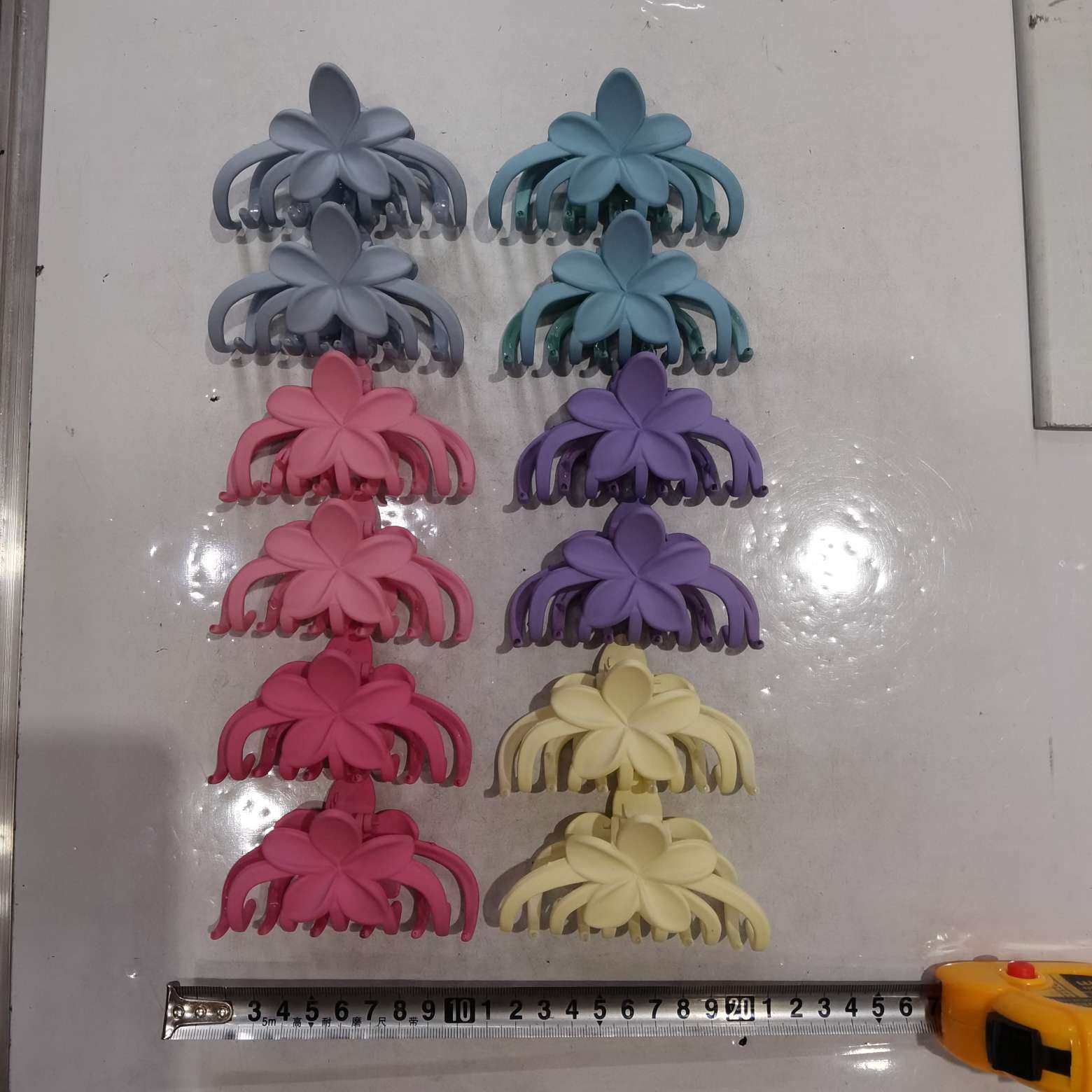 11 cm Flower series Spring and summer fresh and colorful hairpins, stylish and high appearance level headwear, best-selling vacation style, quality grab hairpin headwear detail image 6