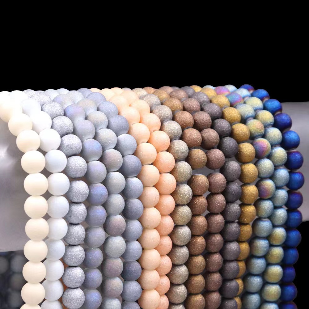 Crystal frosted beads