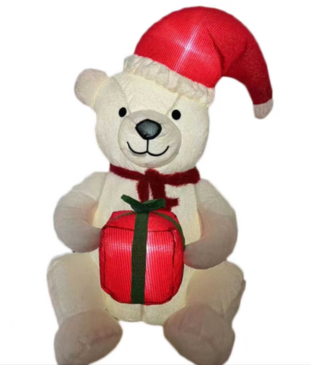 It's Christmas Day at the 9123 store with a 1.2-meter inflatable plush white bear