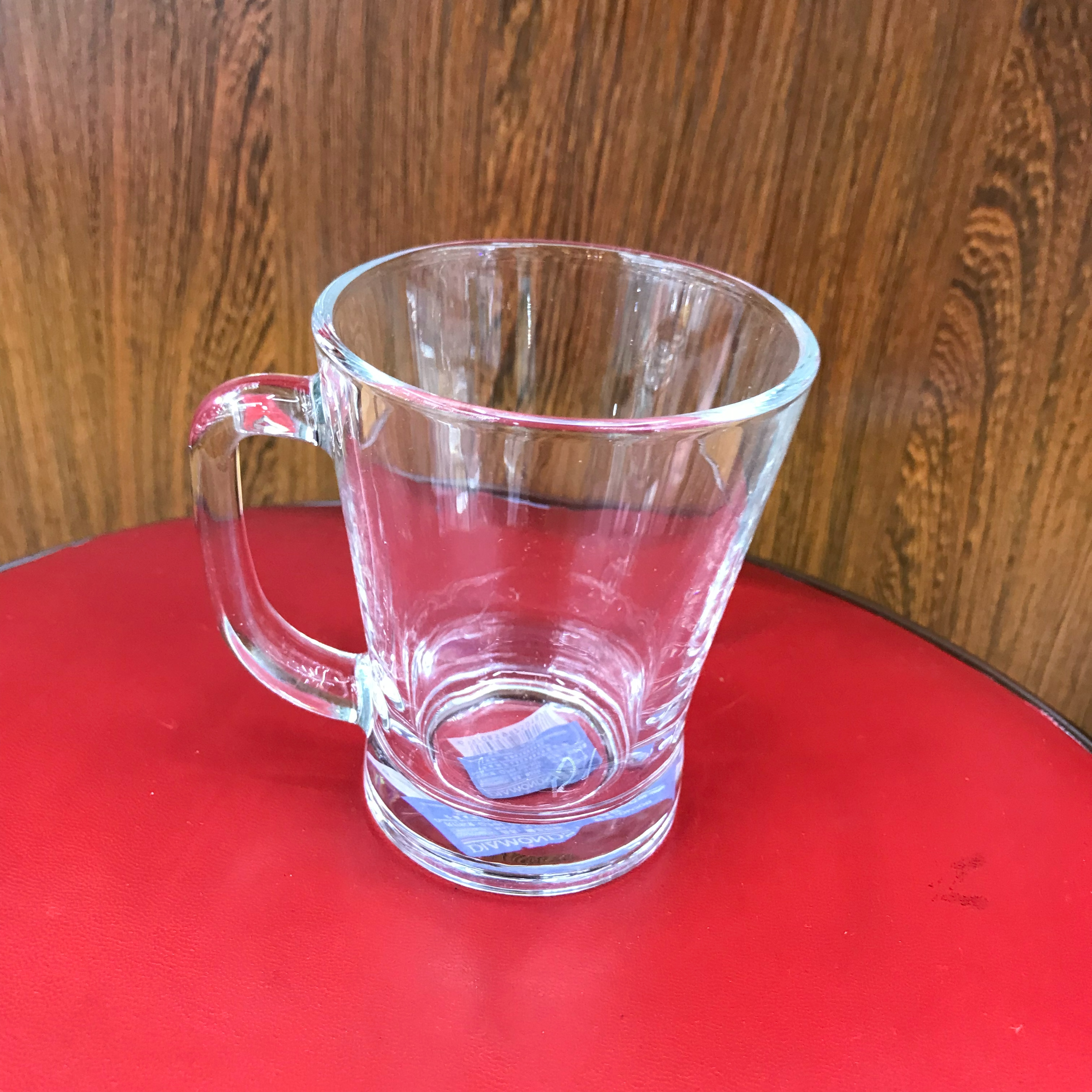 玻璃杯水杯高硼硅玻璃玻璃杯男女夏季时尚玻璃水杯东航玻璃杯带柄杯