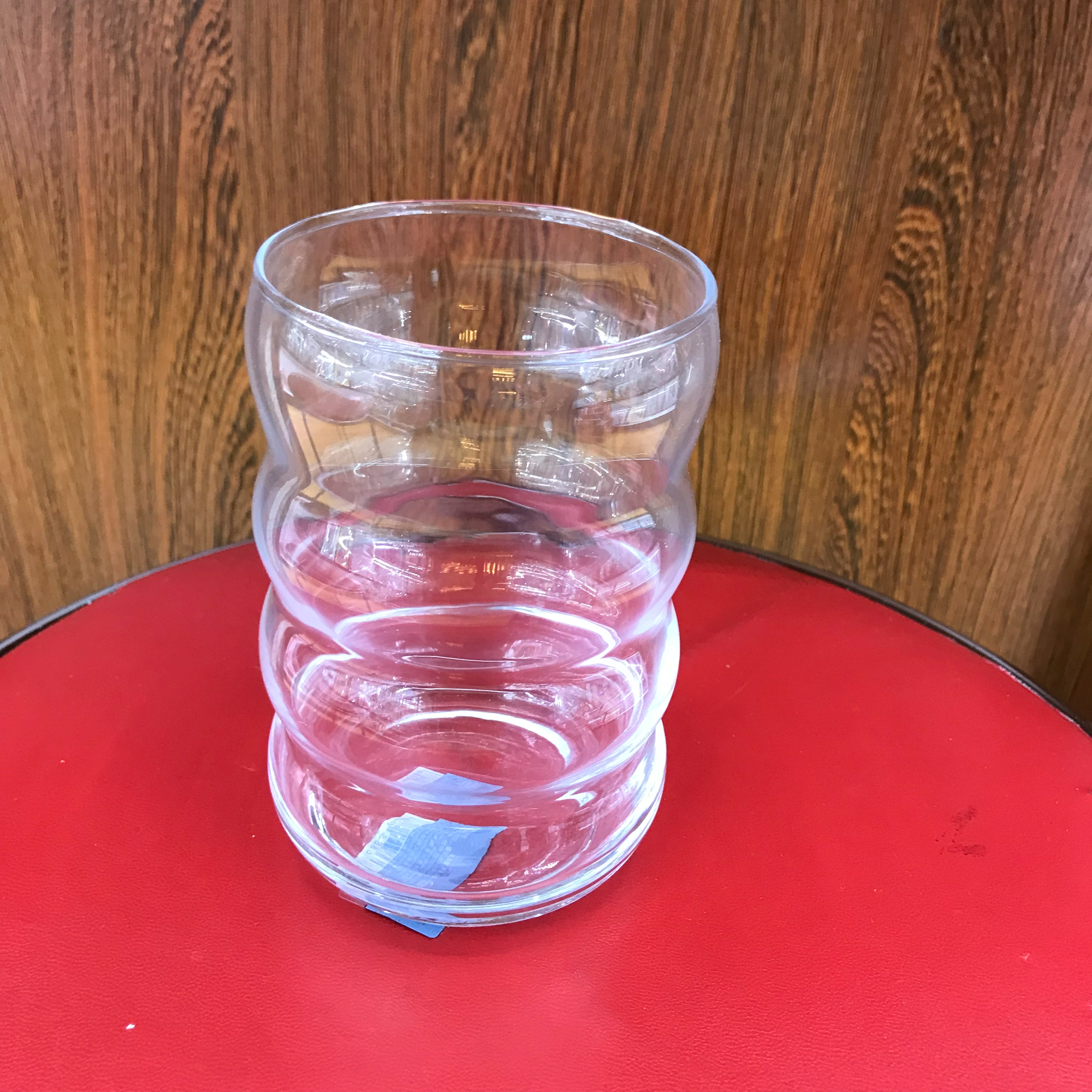玻璃杯水杯高硼硅玻璃玻璃杯男女夏季时尚玻璃水杯东航玻璃杯环形杯