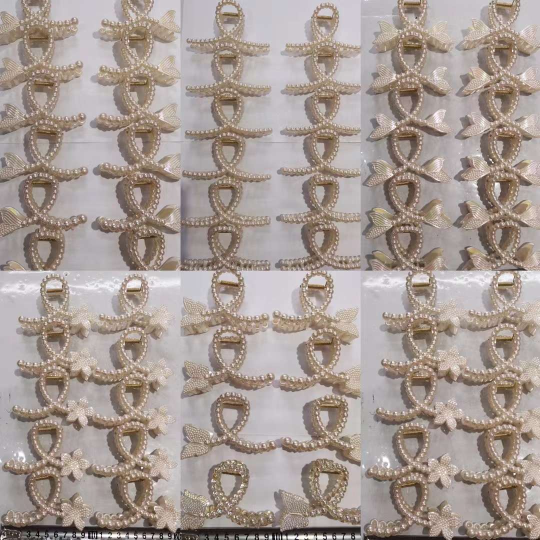 11 cm Mermaid princess pearl fish tail new Korean high-end style hair clip New super ethereal and beautiful back head elegant updo simple shark clip hair clip headwear detail image 2