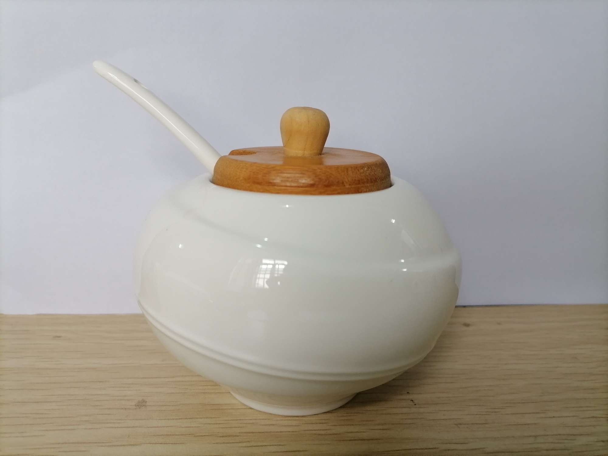 创意异型陶瓷调料罐配竹元素，糖罐果酱罐早餐必备品详情图2