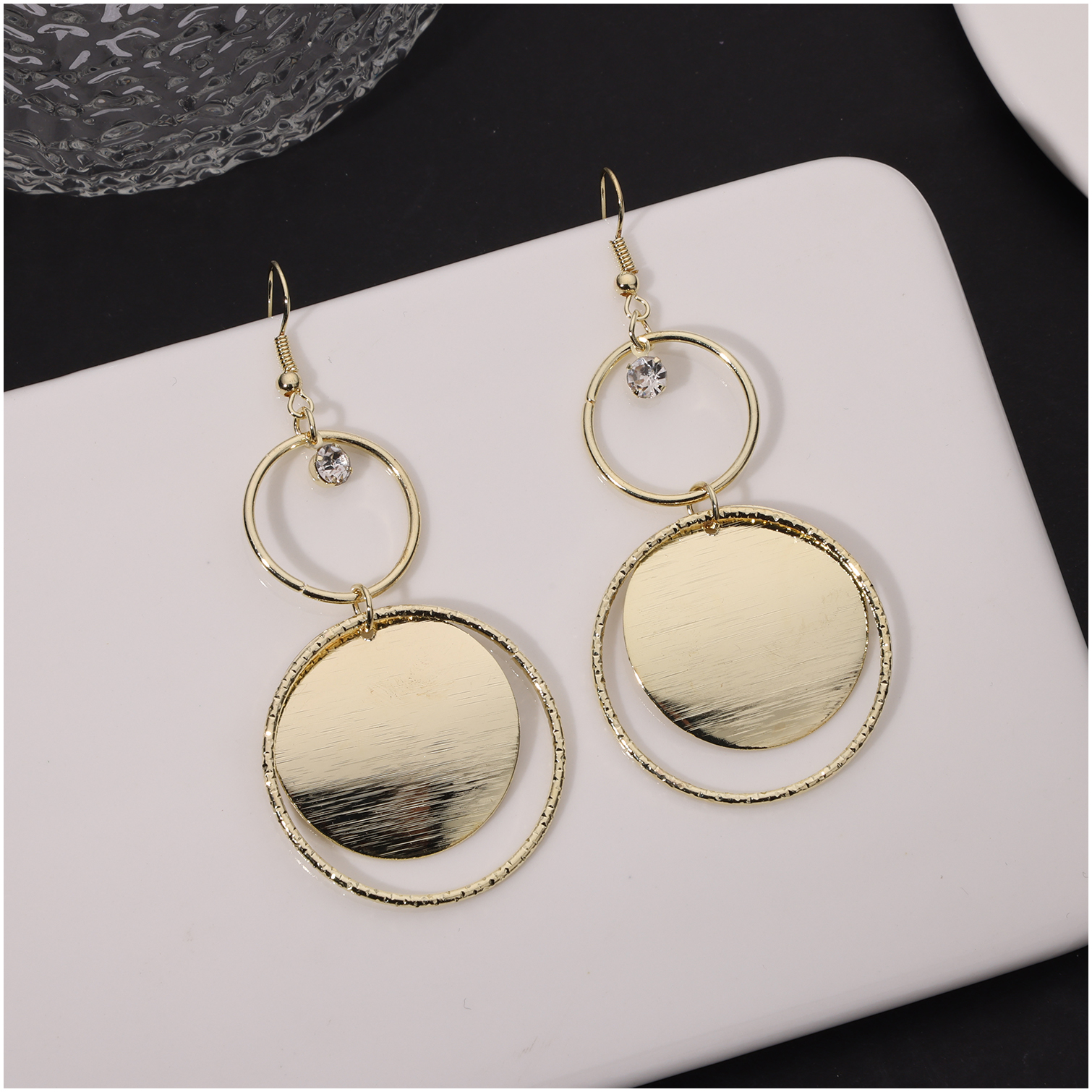 Europe, America And Africa Exaggerated Popular Earrings Circle Earrings Cross-Border Domestic Sales Foreign Trade When Meida Item Picture