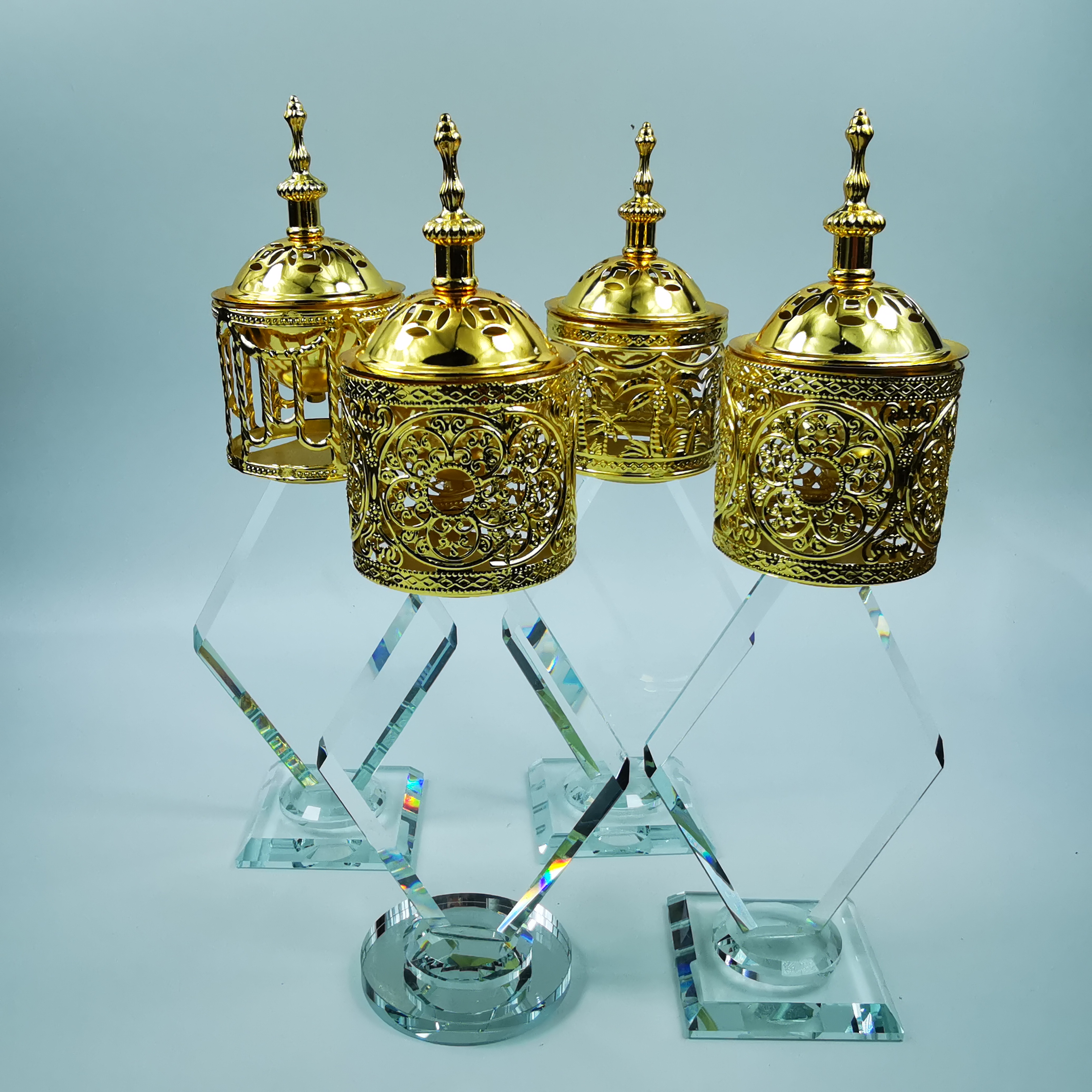 水晶香炉家居装饰摆设工艺品熏香装饰品水晶穆斯林香薰炉