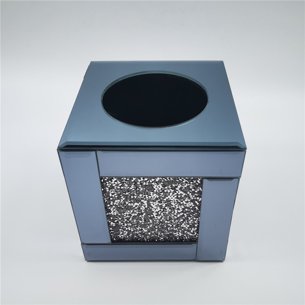 玻璃纸巾盒卷纸收纳盒玻璃贴钻纸巾盒详情4