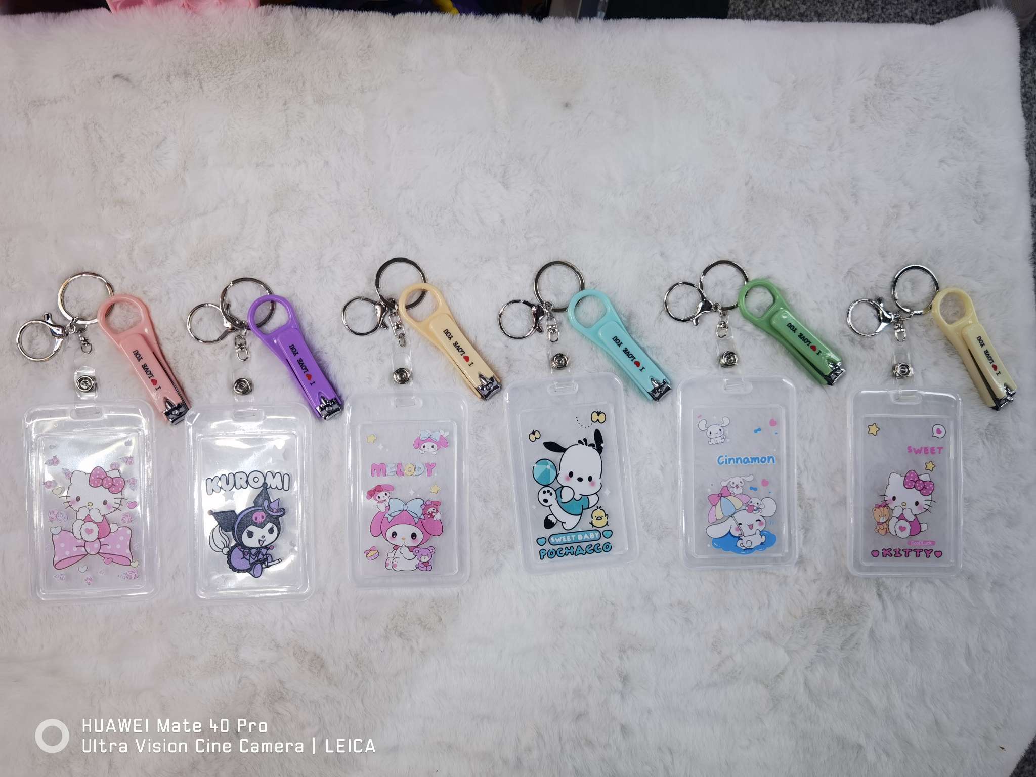 PVC卡通库洛米公交卡身份证学生饭卡保护可爱钥匙扣批发流钥匙扣挂件详情图9