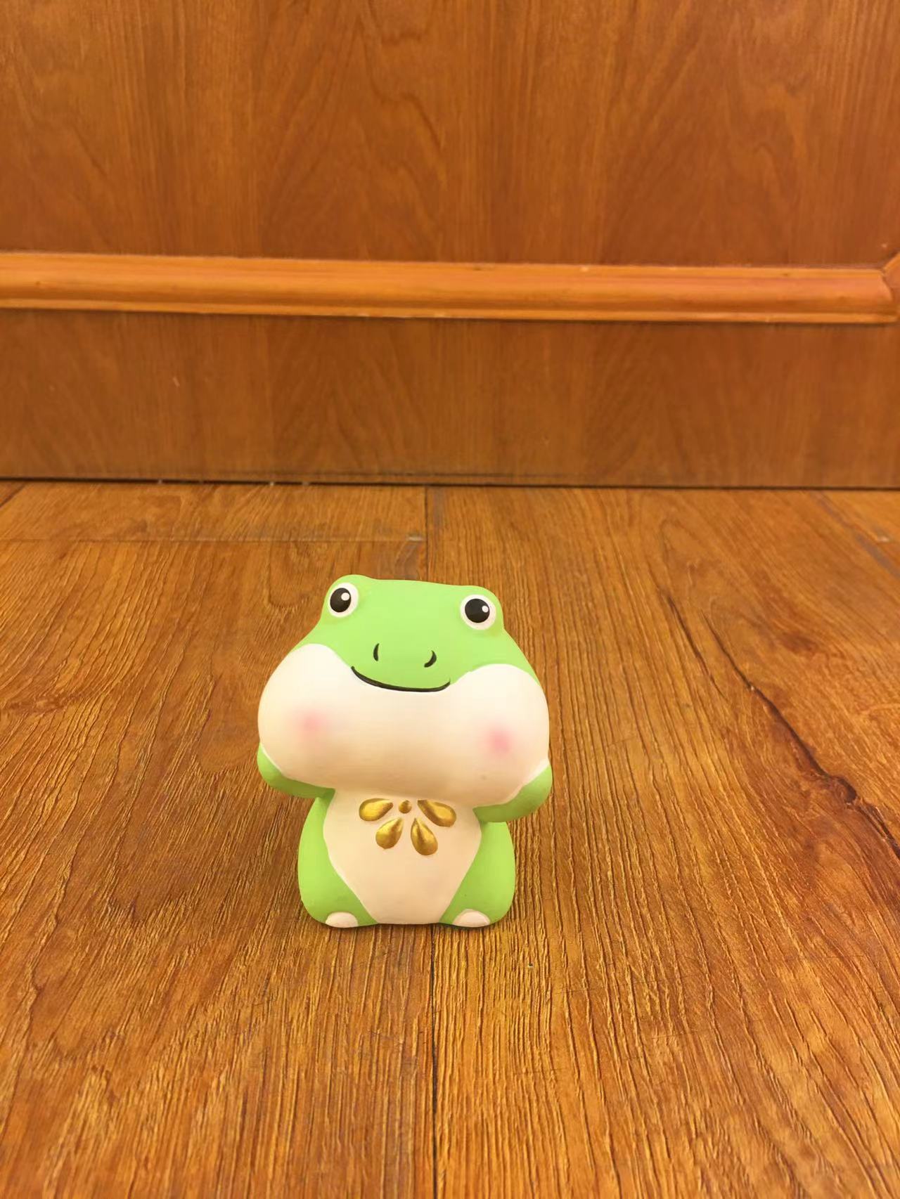 Cute big eyes cute frog decoration pot flower arrangement decoration decoration cat fortune