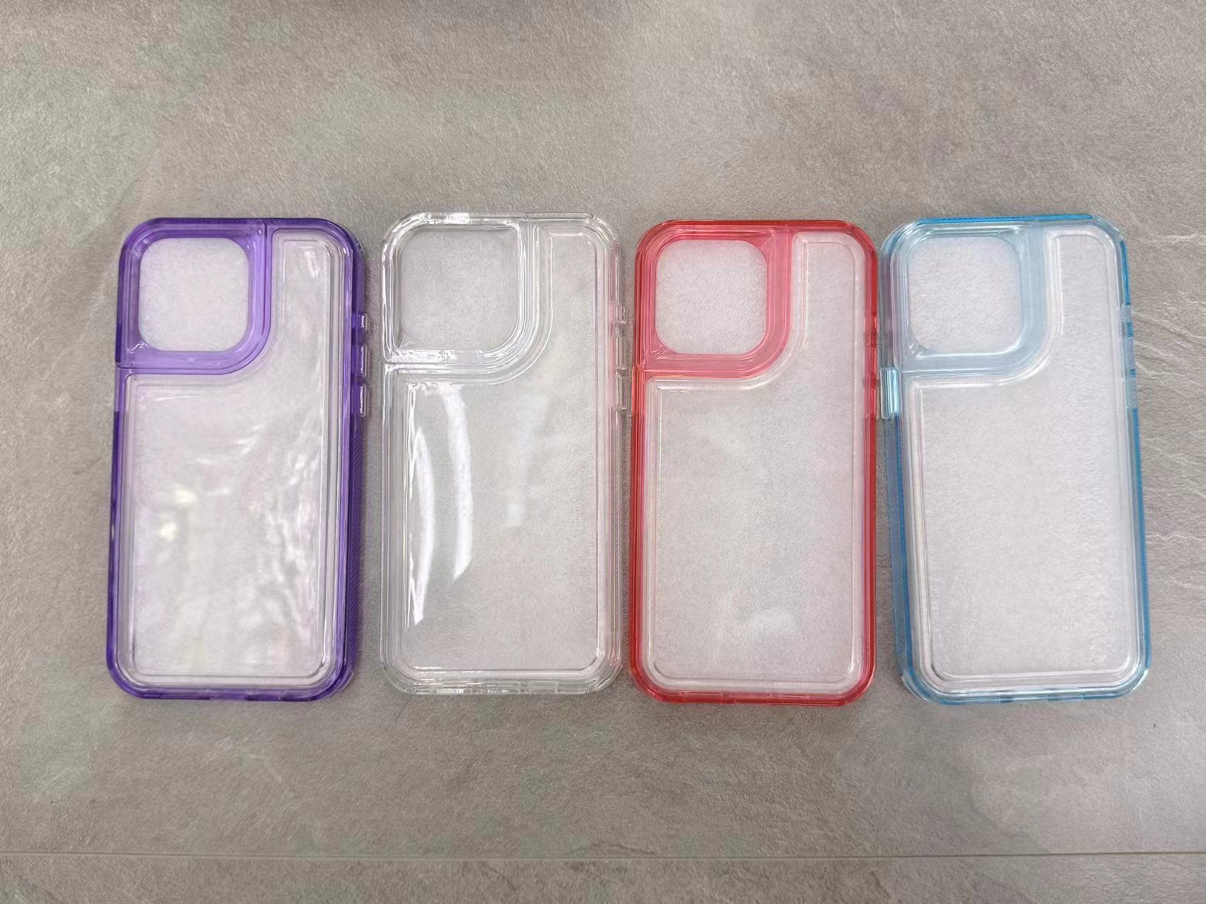 Transparent two-in-one frame phone case details Picture