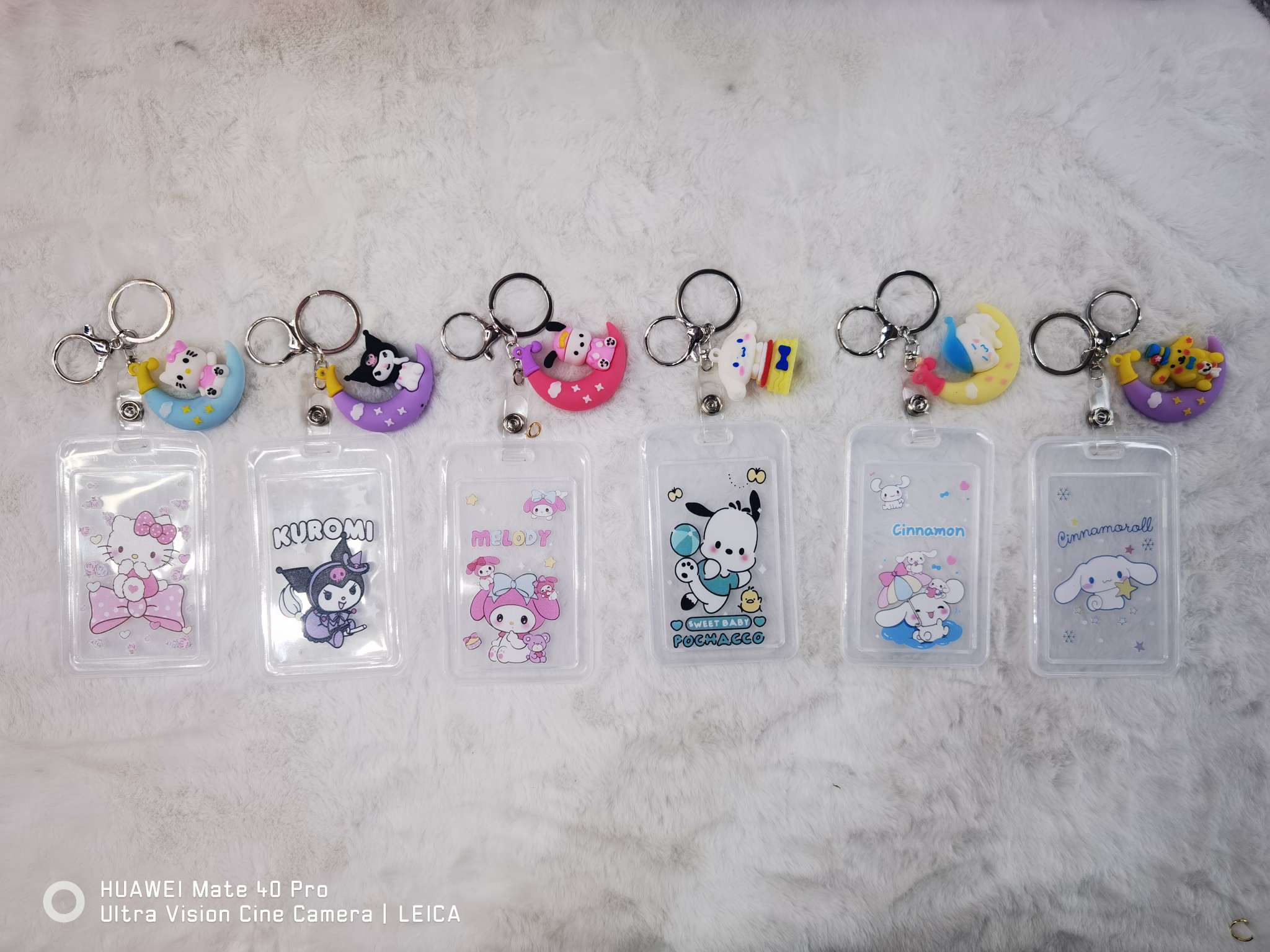 PVC卡通库洛米公交卡身份证学生饭卡保护可爱钥匙扣批发流钥匙扣挂件详情图5