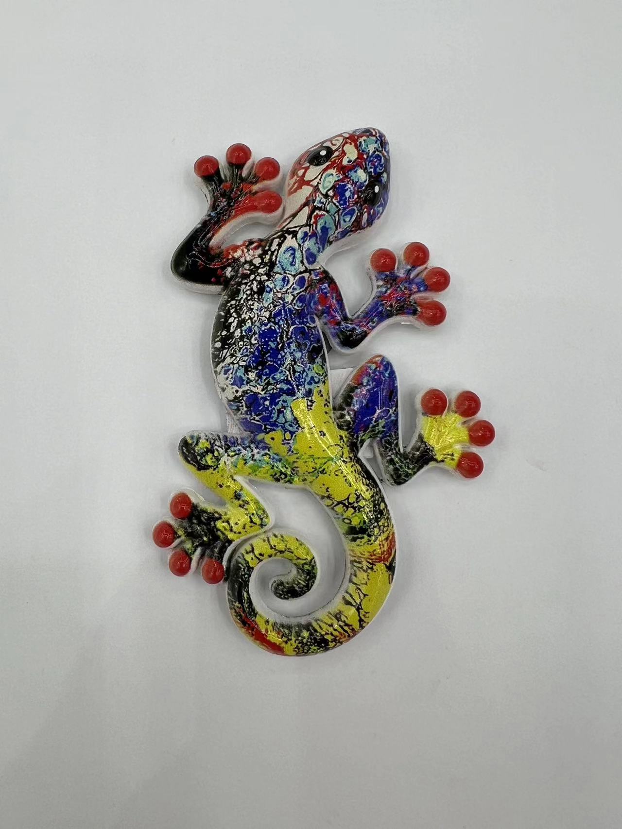 创意旅游新款树脂冰箱贴，西班牙蜥蜴多色纪念品，风景冰箱贴 大野宝工艺礼品立体高亮磁铁冰箱贴7263