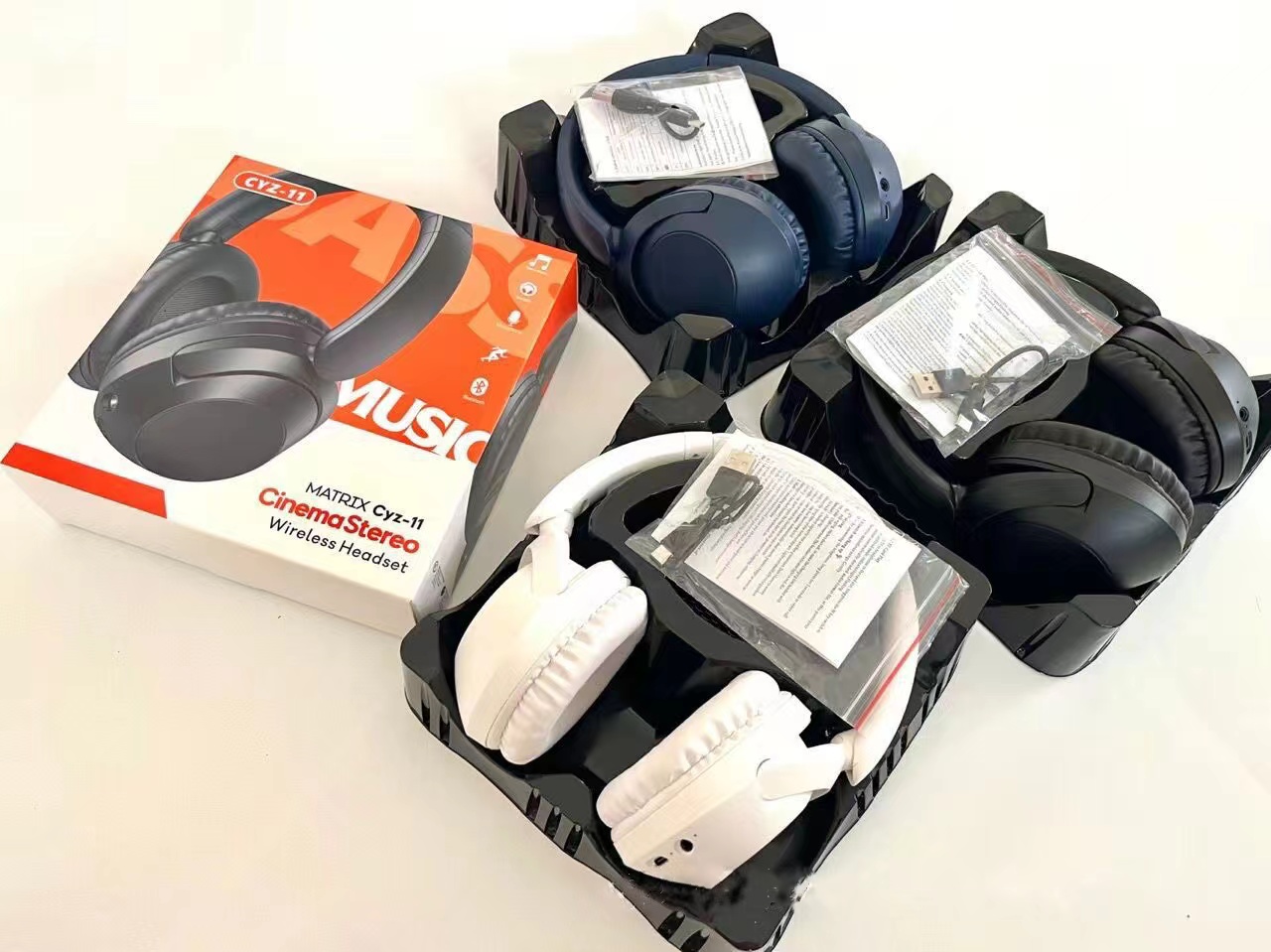 CYZ-11跨境头戴式蓝牙耳机重低音无线运动游戏耳麦详情1