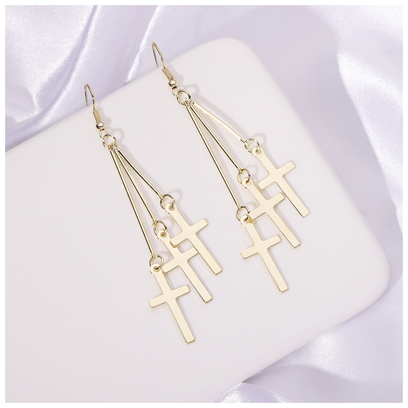 Cross Cross Europe, America, Africa, India Popular Fashion Earrings Cross-Border Domestic Sales Foreign Trade When Meida Jewelry full figure