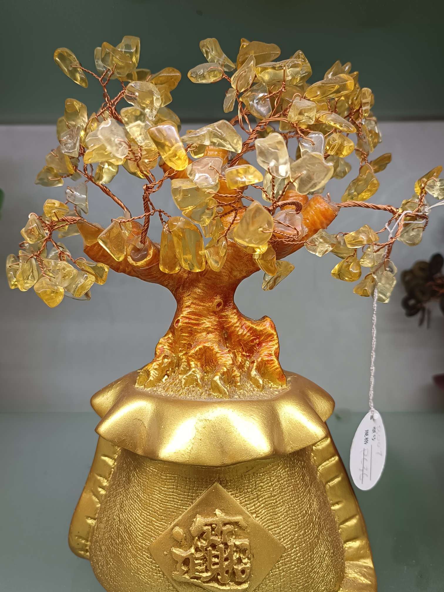 工艺品招财树摆件树脂工艺品招财树摆件家居用品风水摆件家居