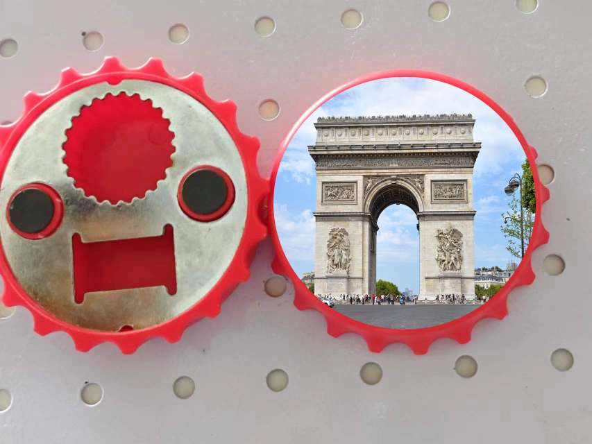 定制产品 啤酒 圆形开瓶器冰箱贴 可以印图案 不锈钢开瓶器