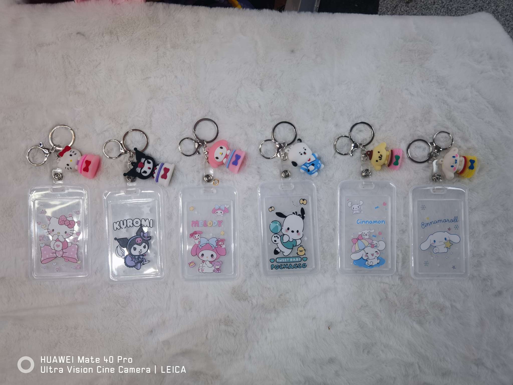 PVC卡通库洛米公交卡身份证学生饭卡保护可爱钥匙扣批发流钥匙扣挂件详情图4