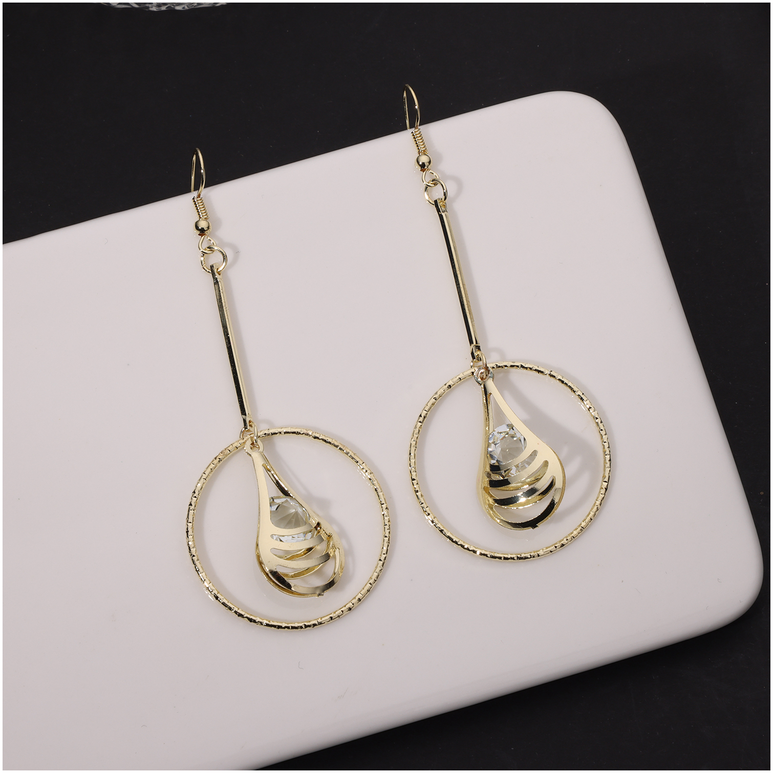 Europe, America And Africa Exaggerated Popular Earrings Circle Earrings Cross-Border Domestic Sales Foreign Trade When Meida details Picture