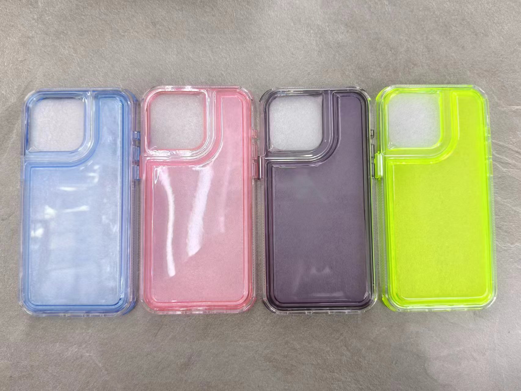 Transparent 2-in-1 frame phone case