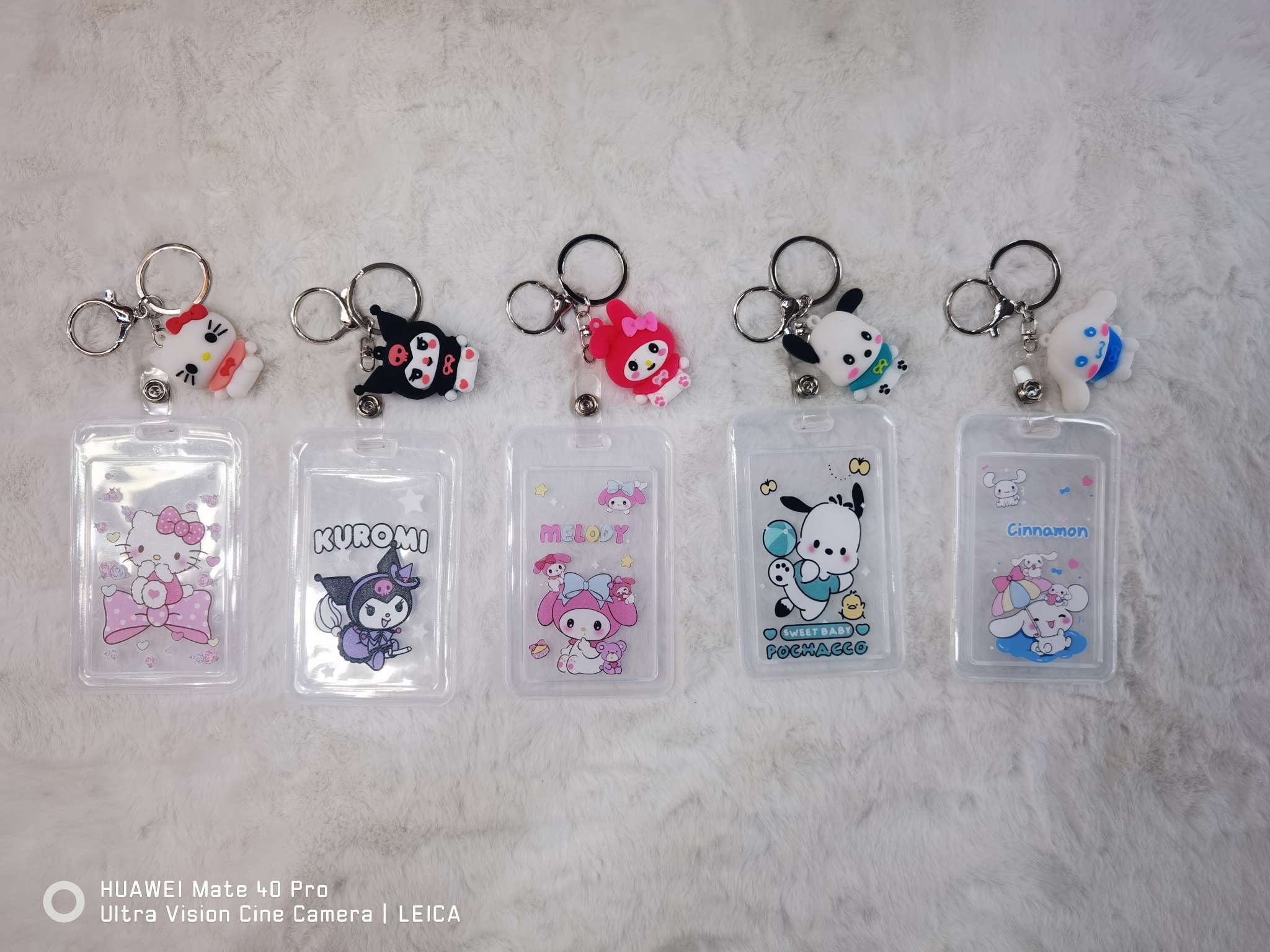 PVC卡通库洛米公交卡身份证学生饭卡保护可爱钥匙扣批发流钥匙扣挂件详情图6