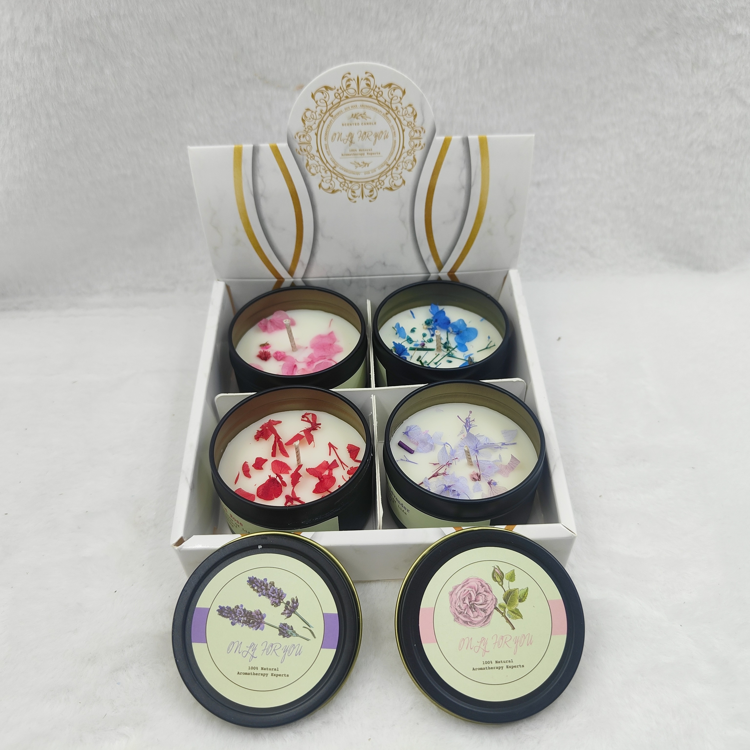 定制家用情人节大豆蜡香薰无烟蜡烛  熏香生日求婚浪漫婚礼香熏蜡烛