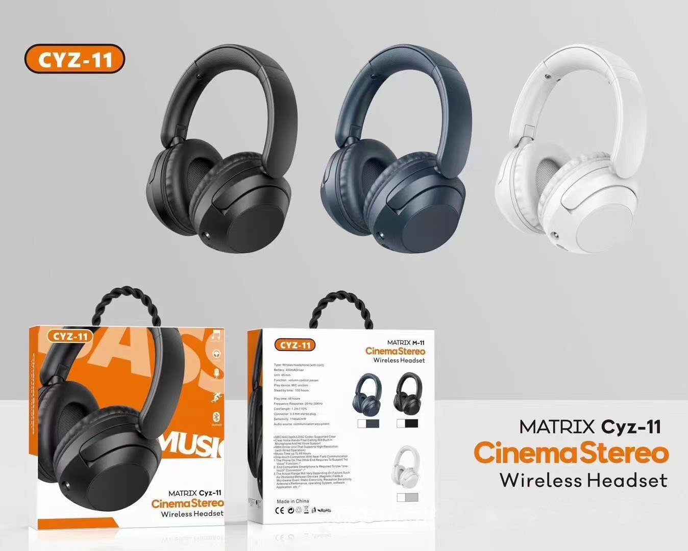 蓝牙耳机/耳机/蓝牙耳机无线/耳夹式耳机/智能挂式耳机白底实物图