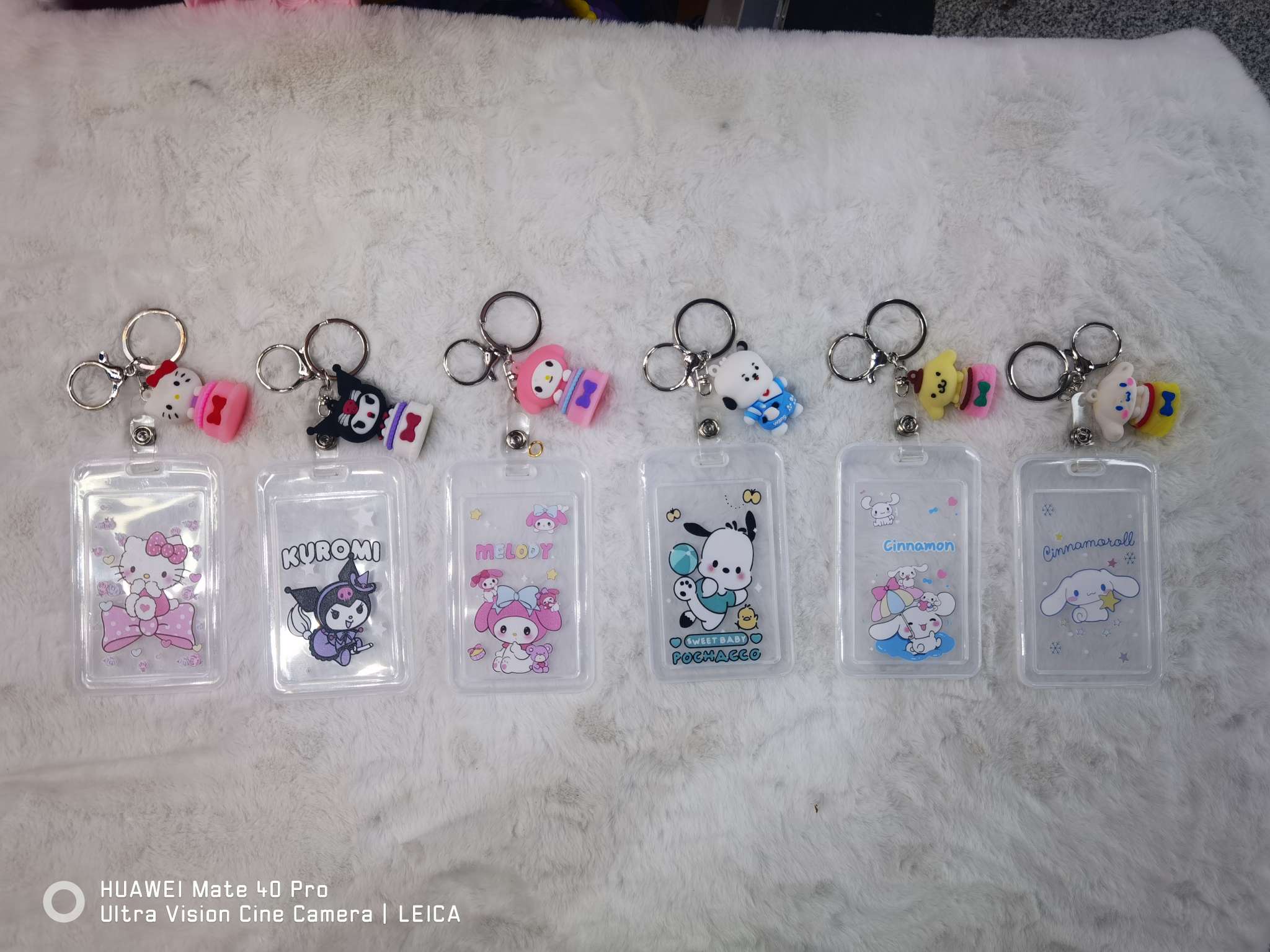 PVC卡通库洛米公交卡身份证学生饭卡保护可爱钥匙扣批发流钥匙扣挂件详情图3